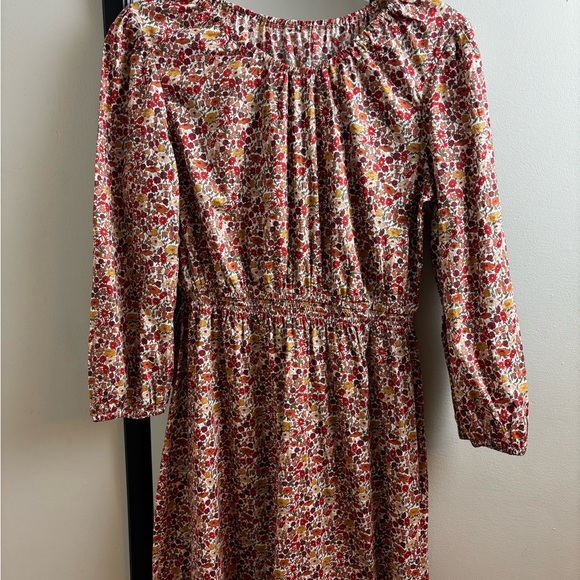 Handmade Modest Floral Midi Dress crew neck Liberty print 100% cotton - Picture 7 of 12